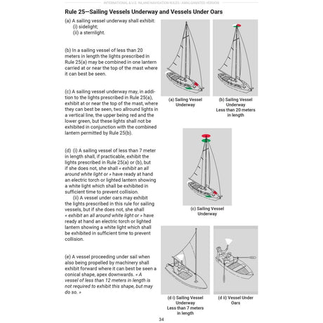 International & U.S. Inland Navigation Rules - Enhanced Amalgamated Version - Life Raft Professionals