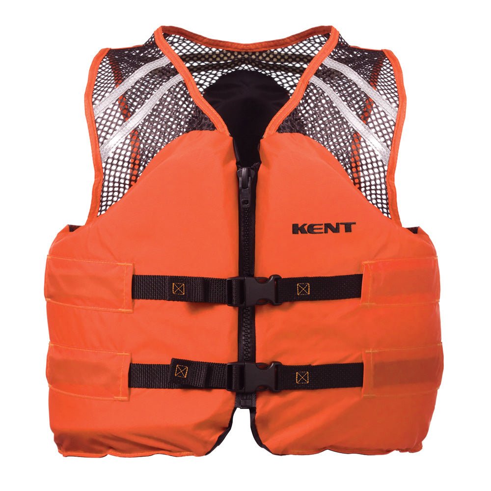 Kent Mesh Classic Commercial Vest - Large - Orange - Life Raft Professionals