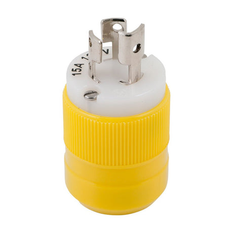 Marinco Locking Plug - 15A, 125V - Yellow - Life Raft Professionals