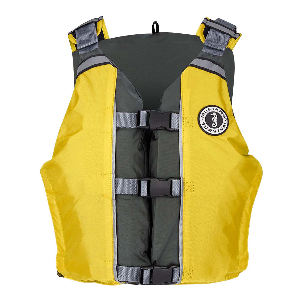 Mustang APF Foam Vest - Yellow/Grey [MV4111-222-0-216] - Life Raft Professionals