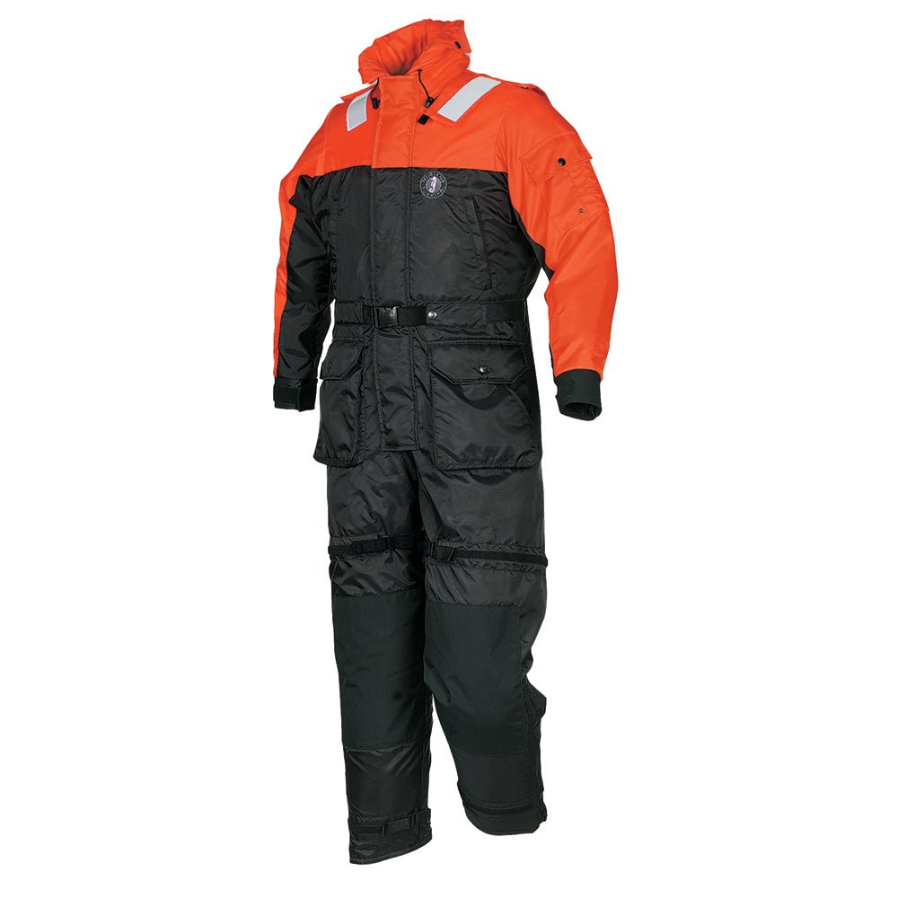 Mustang Deluxe Anti-Exposure Coverall Work Suit - Orange/Black - XL - Life Raft Professionals