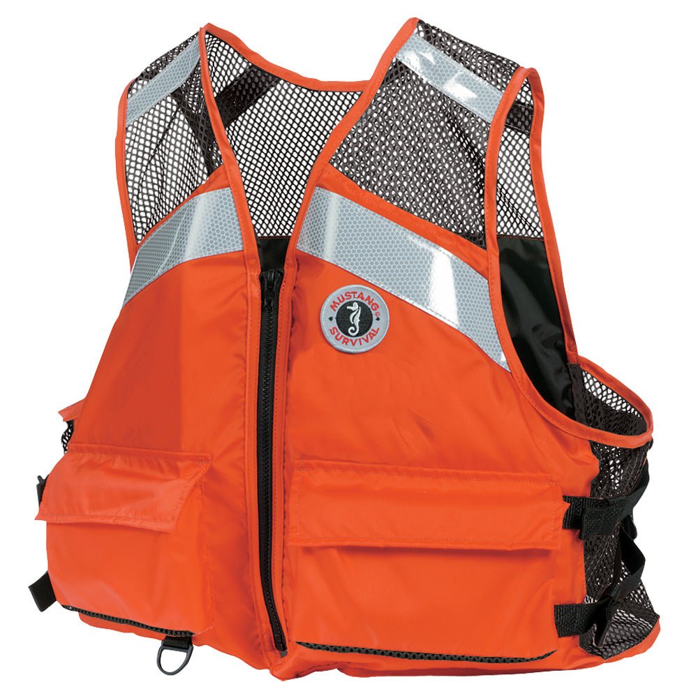 Mustang Industrial Mesh Vest - Orange - 4XL/5XL [MV1254T1-2-4XL/5XL-216] - Life Raft Professionals