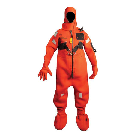 Mustang Neoprene Cold Water Immersion Suit w/Harness - Adult Universal - Red [MIS230HR-4-0-209] - Life Raft Professionals