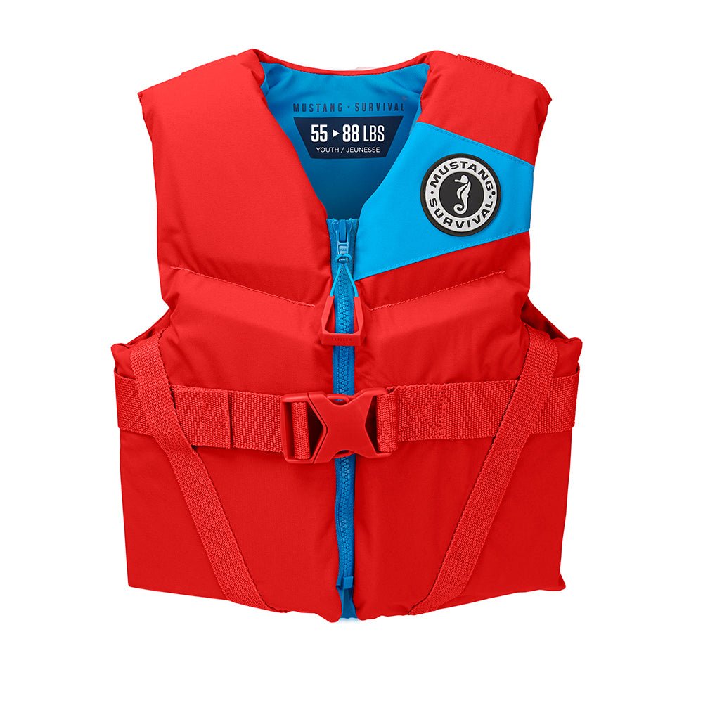 Mustang Rev Youth Foam Vest - Imperial Red [MV3570-277-0-206] - Life Raft Professionals