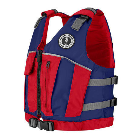 Mustang Youth Reflex Foam Vest - Navy/Red - 55-88lbs [MV7030-80-0-216] - Life Raft Professionals