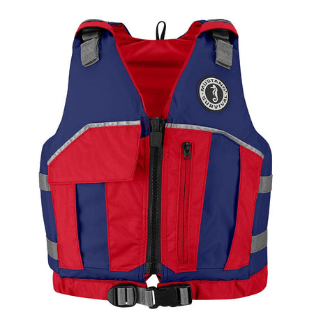 Mustang Youth Reflex Foam Vest - Navy/Red - 55-88lbs [MV7030-80-0-216] - Life Raft Professionals