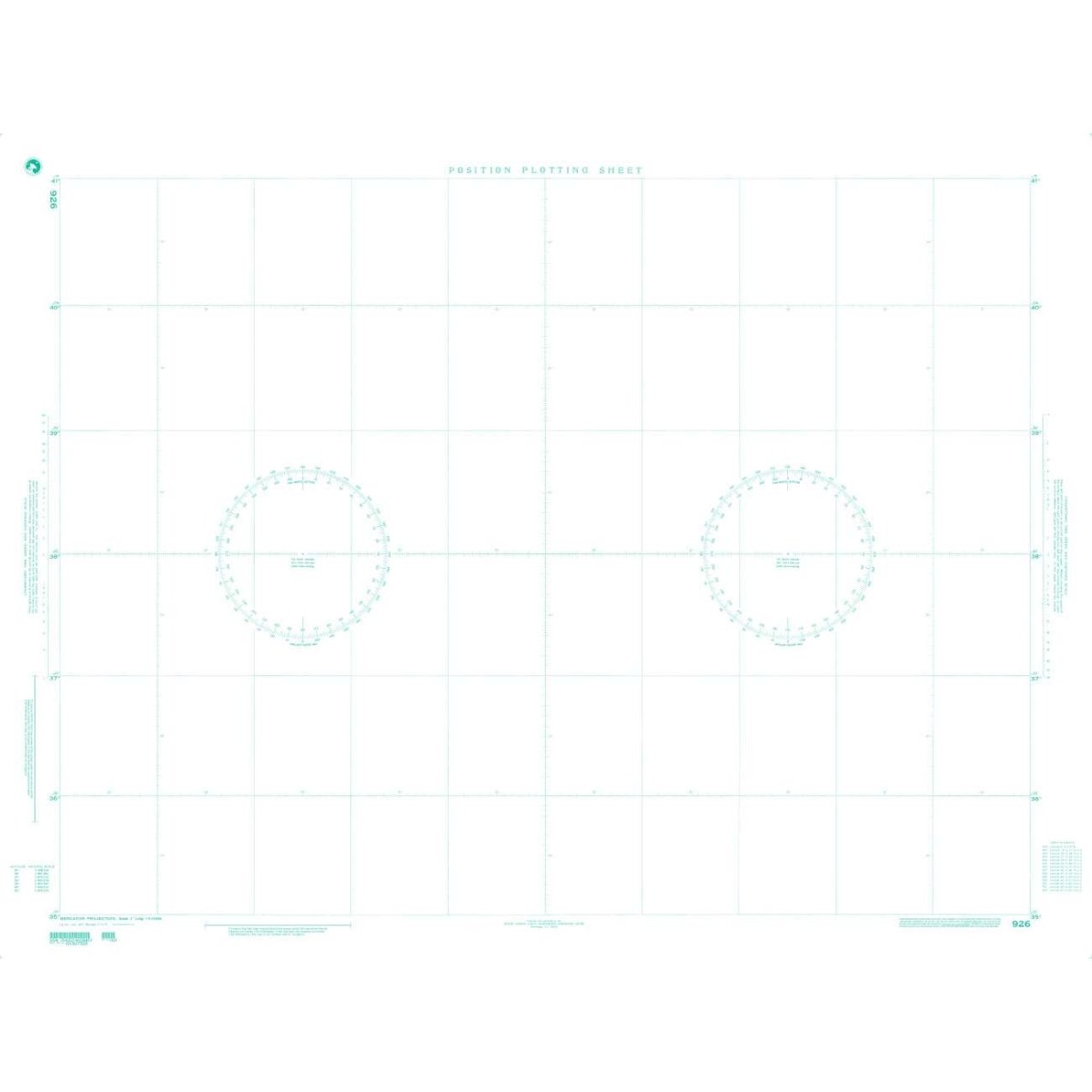 NGA Plotting Chart 926 - Life Raft Professionals