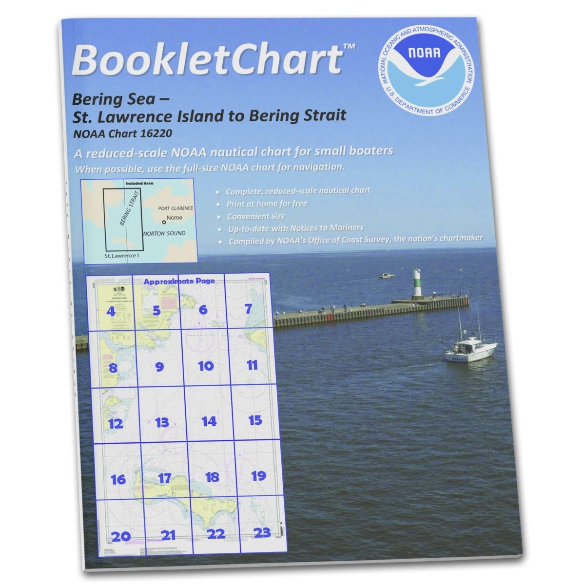 NOAA Booklet Chart 16220: Bering Sea St. Lawrence Island to Bering Strait - Life Raft Professionals