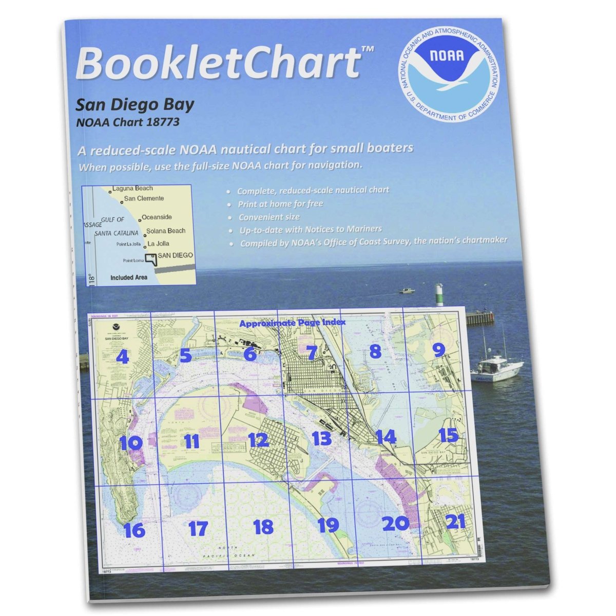 NOAA BookletChart 18773: San Diego Bay - Life Raft Professionals