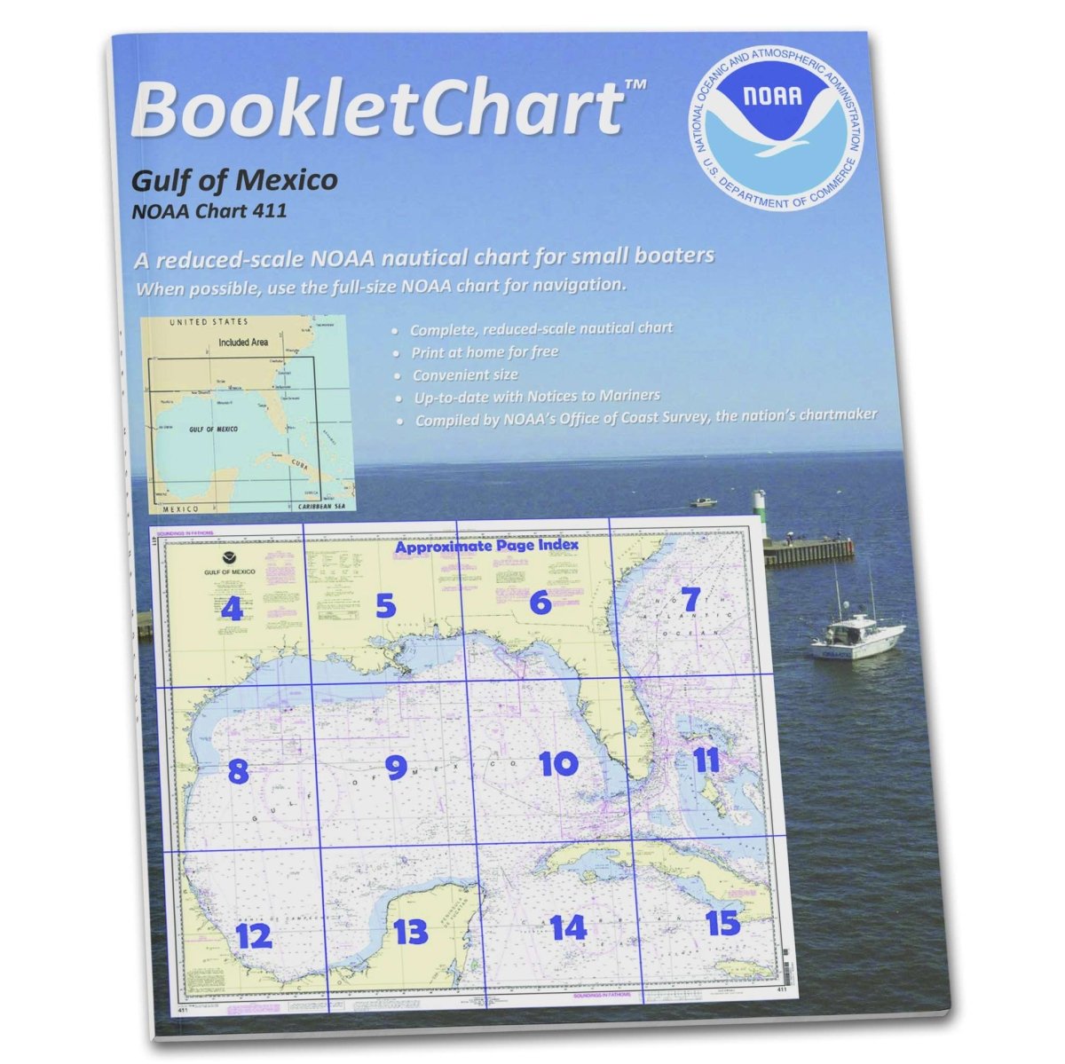 NOAA BookletChart 411: Gulf of Mexico - Life Raft Professionals