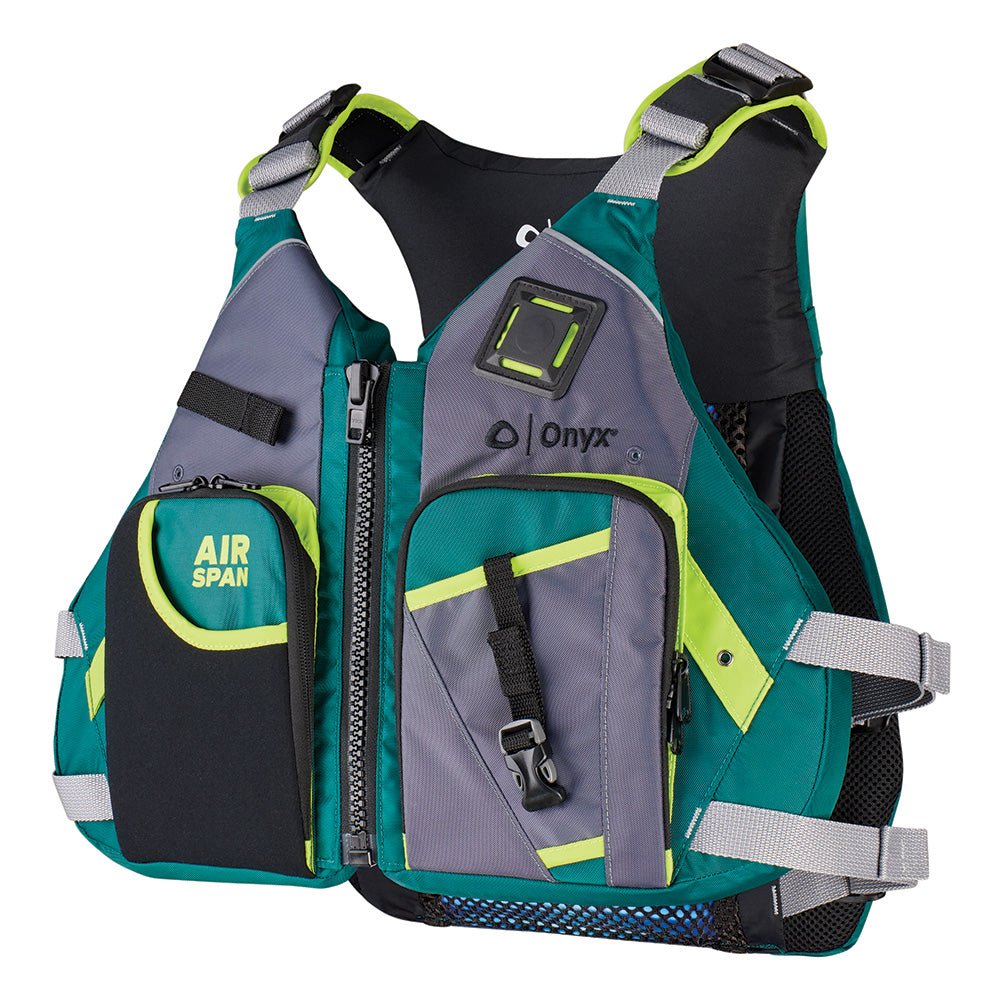 Onyx Airspan Angler Life Jacket - XS/SM - Green [123200-400-020-23] - Life Raft Professionals