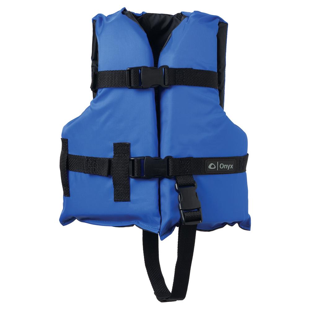 Onyx Nylon General Purpose Life Jacket - Child 30-50lbs - Blue [103000-500-001-12] - Life Raft Professionals