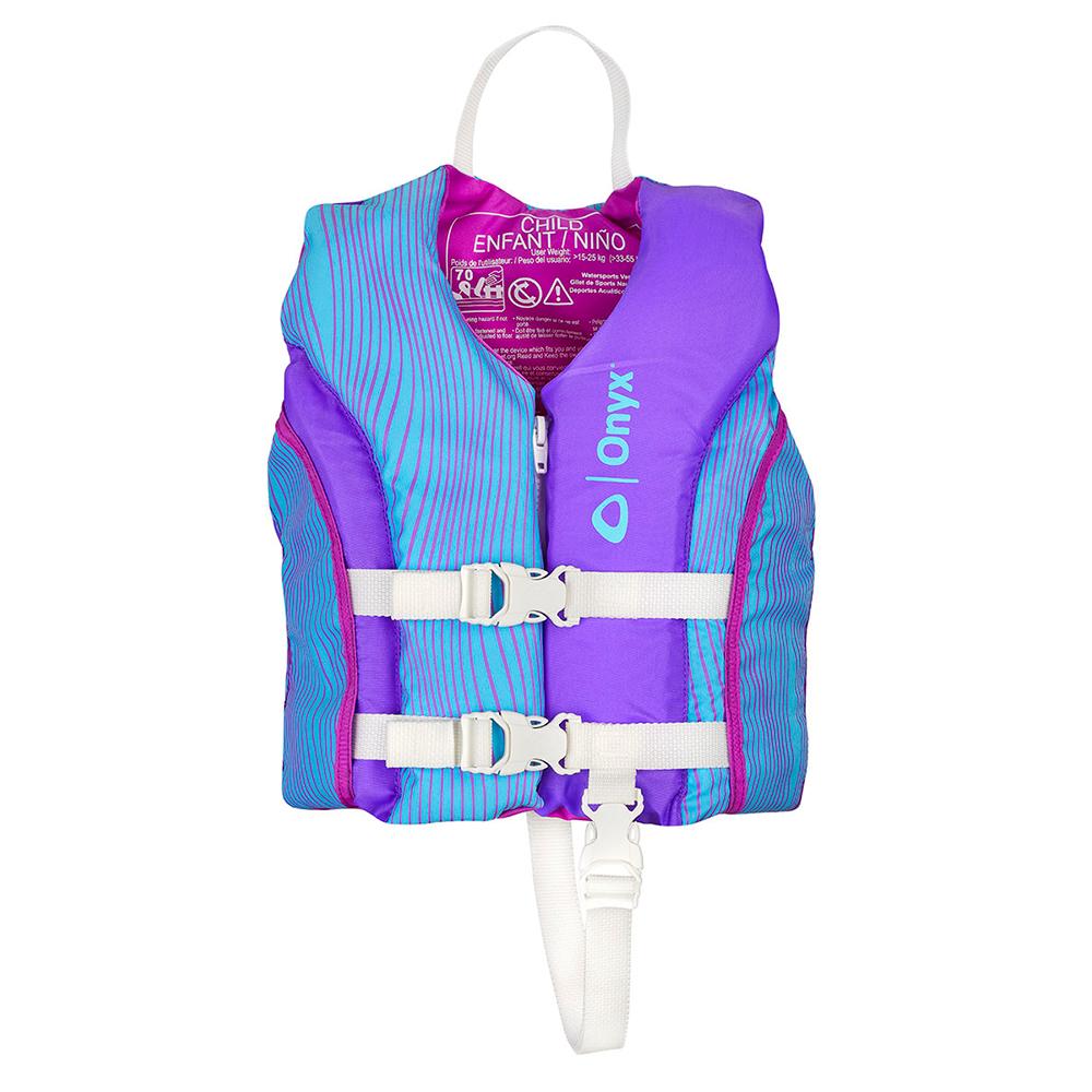 Onyx Shoal All Adventure Child Paddle Water Sports Life Jacket - Purple [121000-600-001-21] - Life Raft Professionals