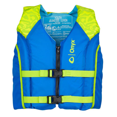 Onyx Shoal All Adventure Youth Paddle Water Sports Life Jacket - Green [121000-400-002-21] - Life Raft Professionals