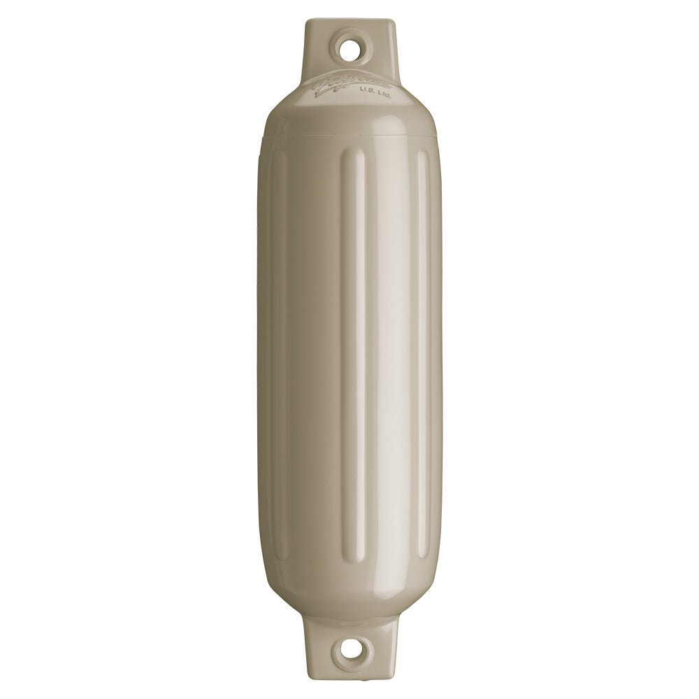 Polyform G-2 Twin Eye Fender 4.5" x 15.5" - Sand - Life Raft Professionals