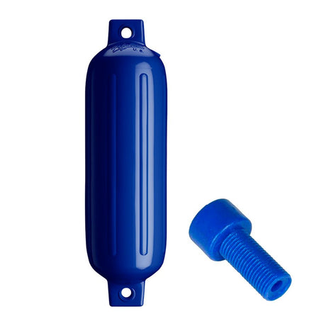 Polyform G-3 Twin Eye Fender 5.5" x 19" - Cobalt Blue w/Adapter - Life Raft Professionals