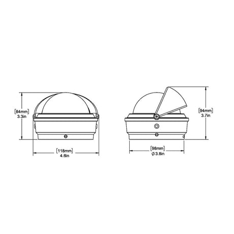 Ritchie S-87W Voyager Compass - Surface Mount - White [S-87W] - Life Raft Professionals