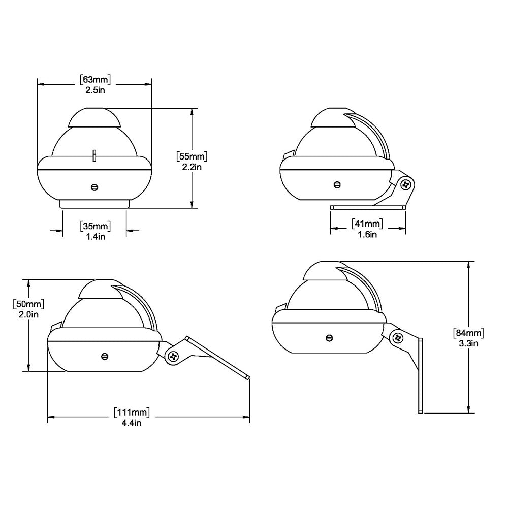 Ritchie X-10-A RitchieSport Automotive Compass - Bracket Mount - Gray - Life Raft Professionals