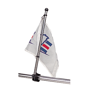 Sea-Dog Stainless Steel Rail Mount Flagpole - 17" - Life Raft Professionals