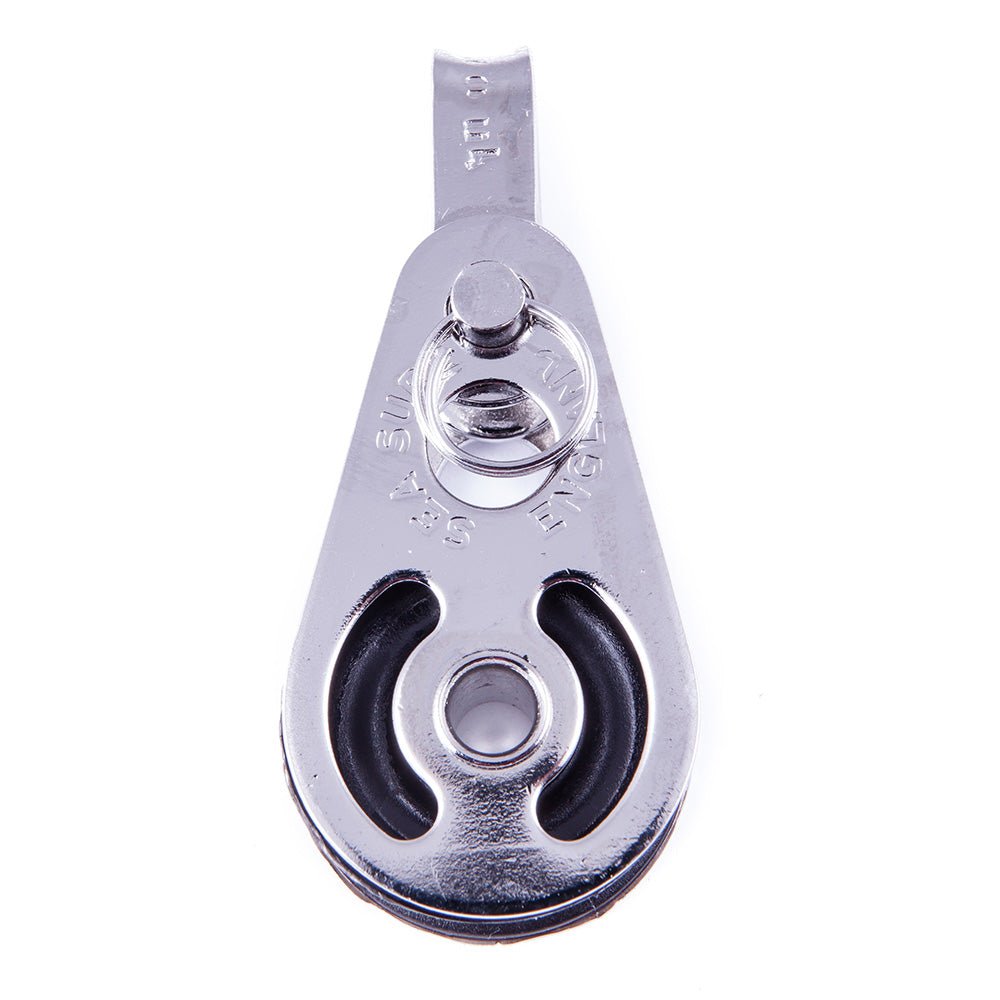 SeaSure 25mm Single Block w/Shackle - Life Raft Professionals