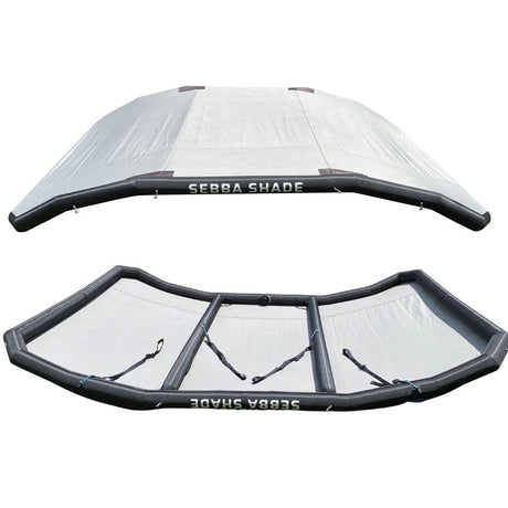 Sebba Shade 8 x 12 ft. Grey Sun Shade f/Boats 26'+ - Life Raft Professionals