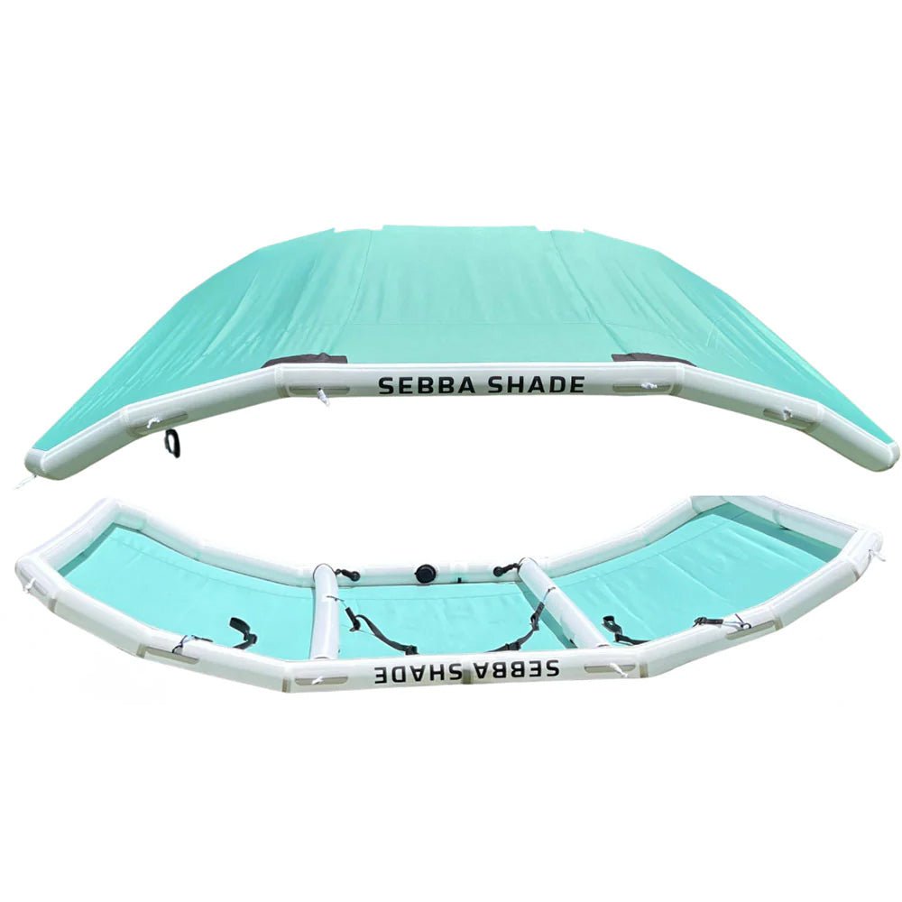 Sebba Shade 8 x 12 ft. Seafoam Sun Shade f/Boats 26'+ - Life Raft Professionals