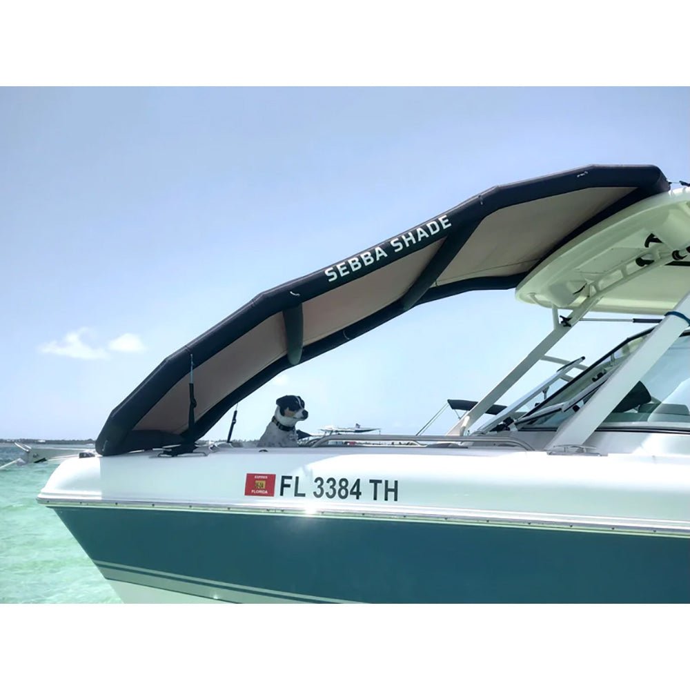 Sebba Shade 8 x 12 ft. White Sun Shade f/Boats 26'+ - Life Raft Professionals