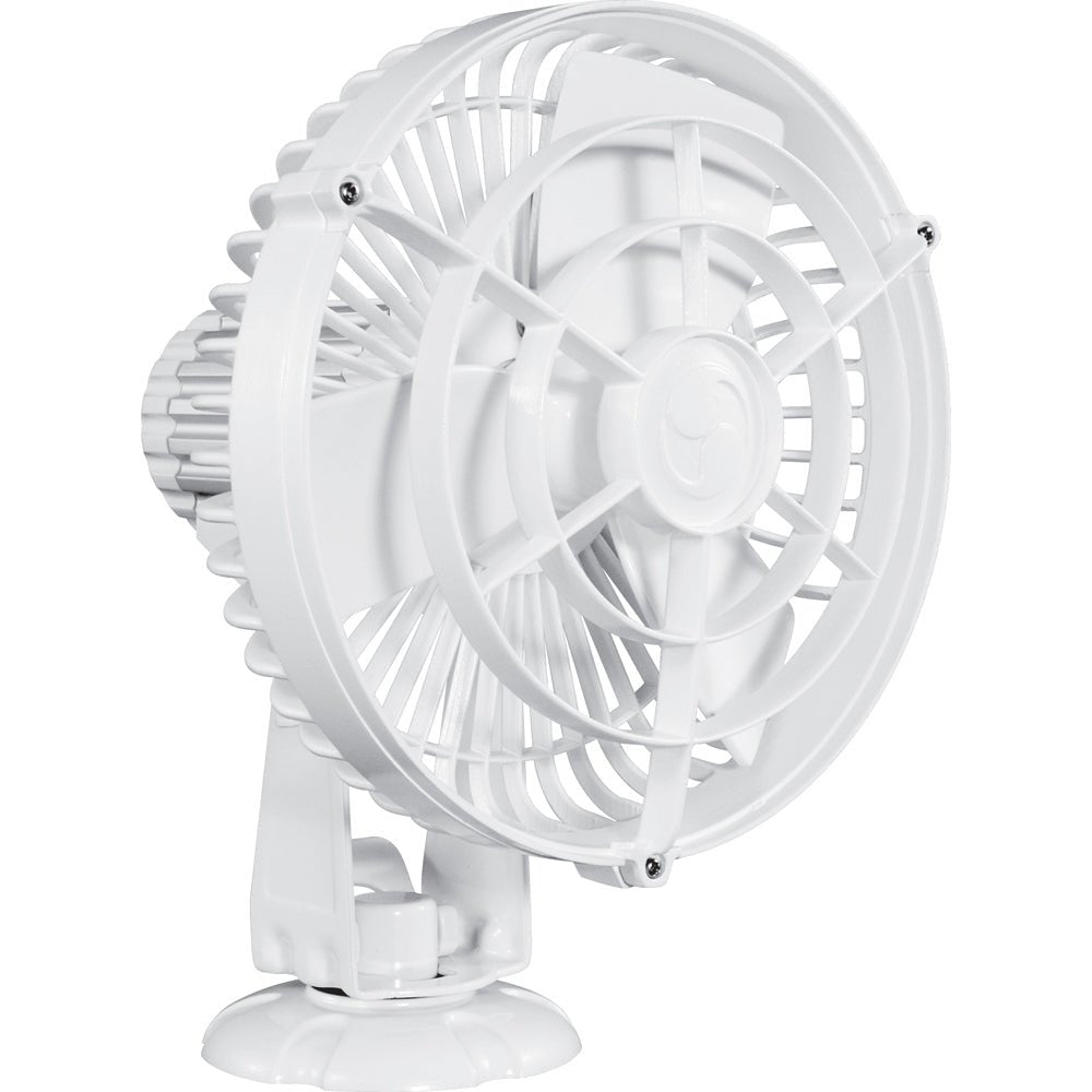 SEEKR by Caframo Kona 817 12V 3-Speed 7" Waterproof Fan - White - Life Raft Professionals