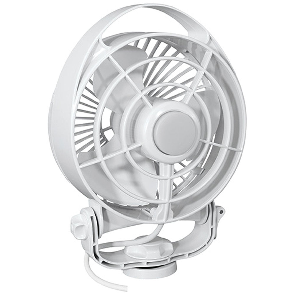 SEEKR by Caframo Maestro 12V 3-Speed 6" Marine Fan w/LED Light - White - Life Raft Professionals