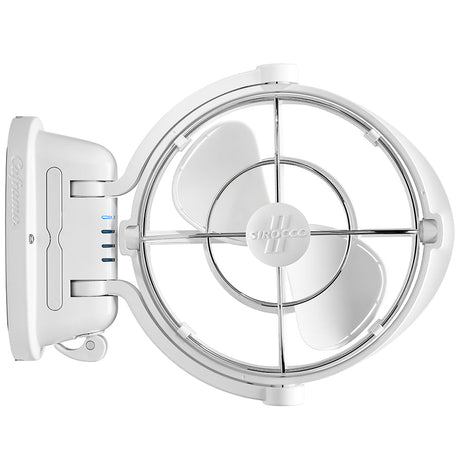 SEEKR by Caframo Sirocco II 3-Speed 7" Gimbal Fan - White - 12-24V - Life Raft Professionals