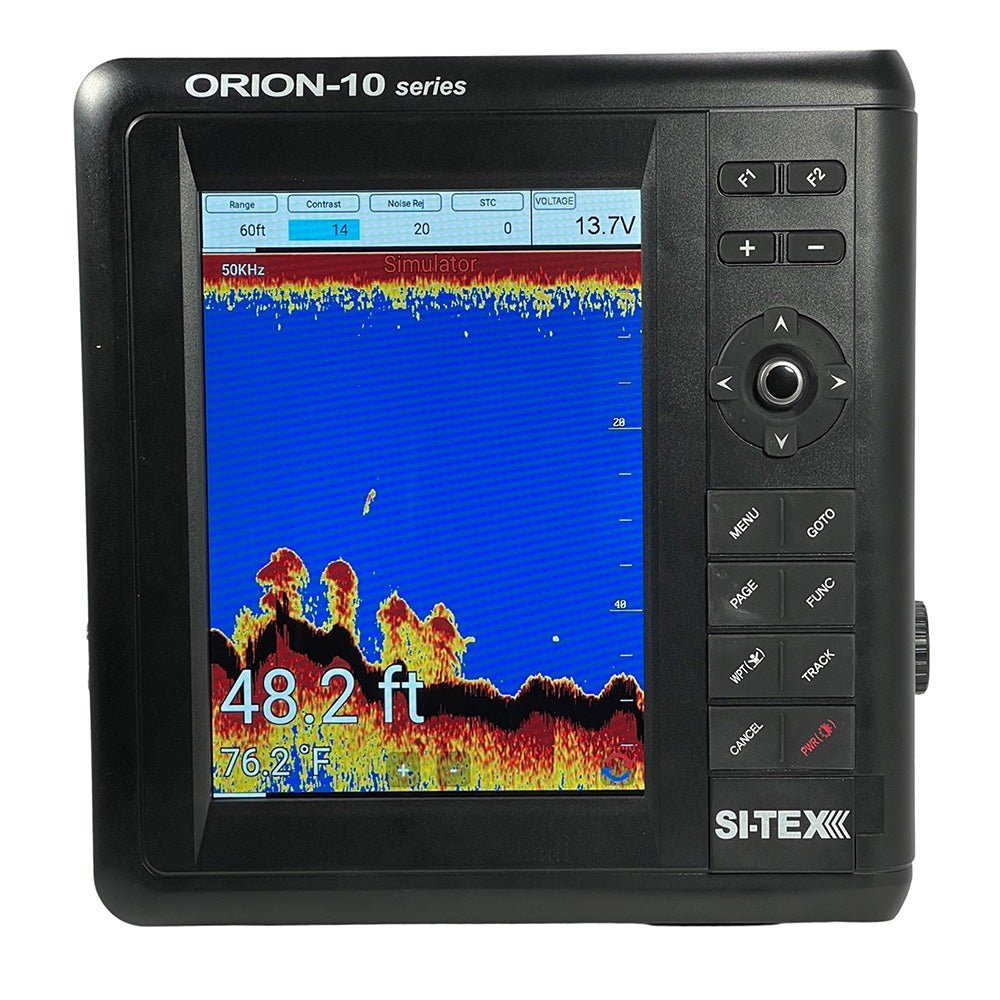 SI-TEX 10" Chartplotter/Sounder Combo w/Internal GPS C-MAP 4D Card - Life Raft Professionals