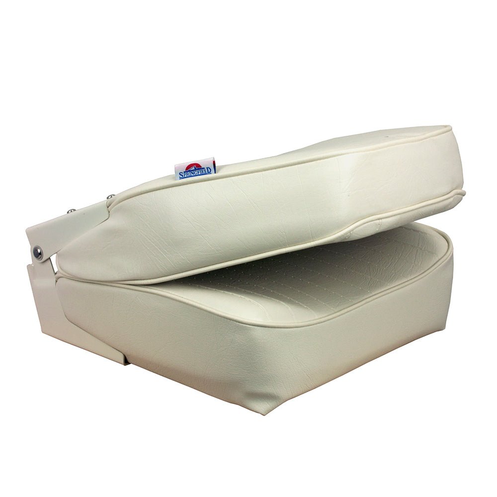 Springfield High Back Folding Seat - White - Life Raft Professionals