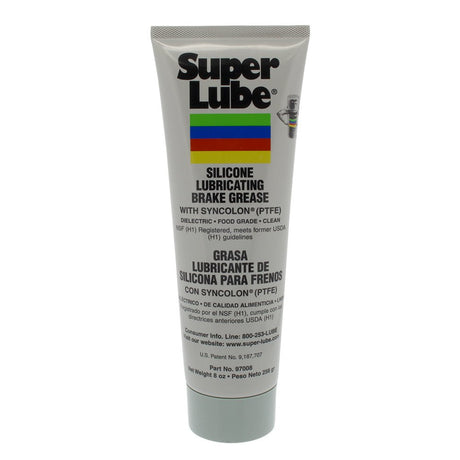 Super Lube Silicone Lubricating Brake Grease w/Syncolon (PTFE) - 8oz Tube - Life Raft Professionals