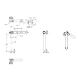 TACO ShadeFin Adjustable Rod Holder Mount - Life Raft Professionals