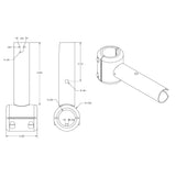 TACO ShadeFin Fixed Clamp-On Mount - Life Raft Professionals