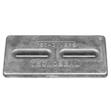 Tecnoseal Rectangular Zinc Plate Anode w/Inserts - 12" x 6" x 1" - Life Raft Professionals