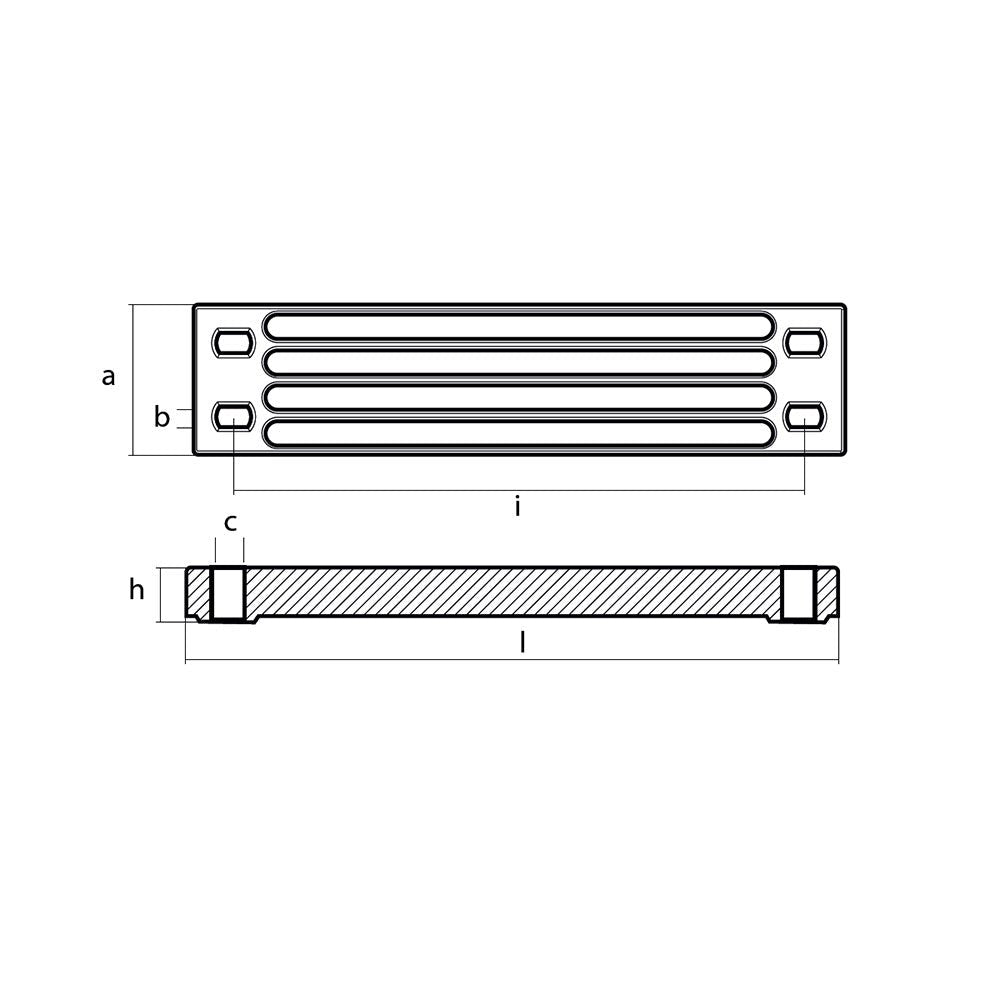 Tecnoseal Zinc Yamaha Bar Anode f/Engine Bracket - Life Raft Professionals