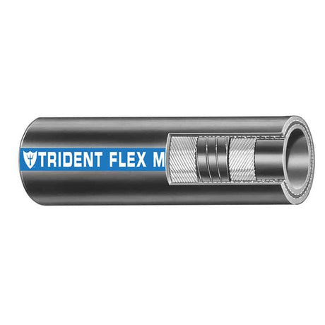 Trident Marine 1-1/4" x 50 Coil - Flex Marine Wet Exhaust Water Hose - Black - Life Raft Professionals