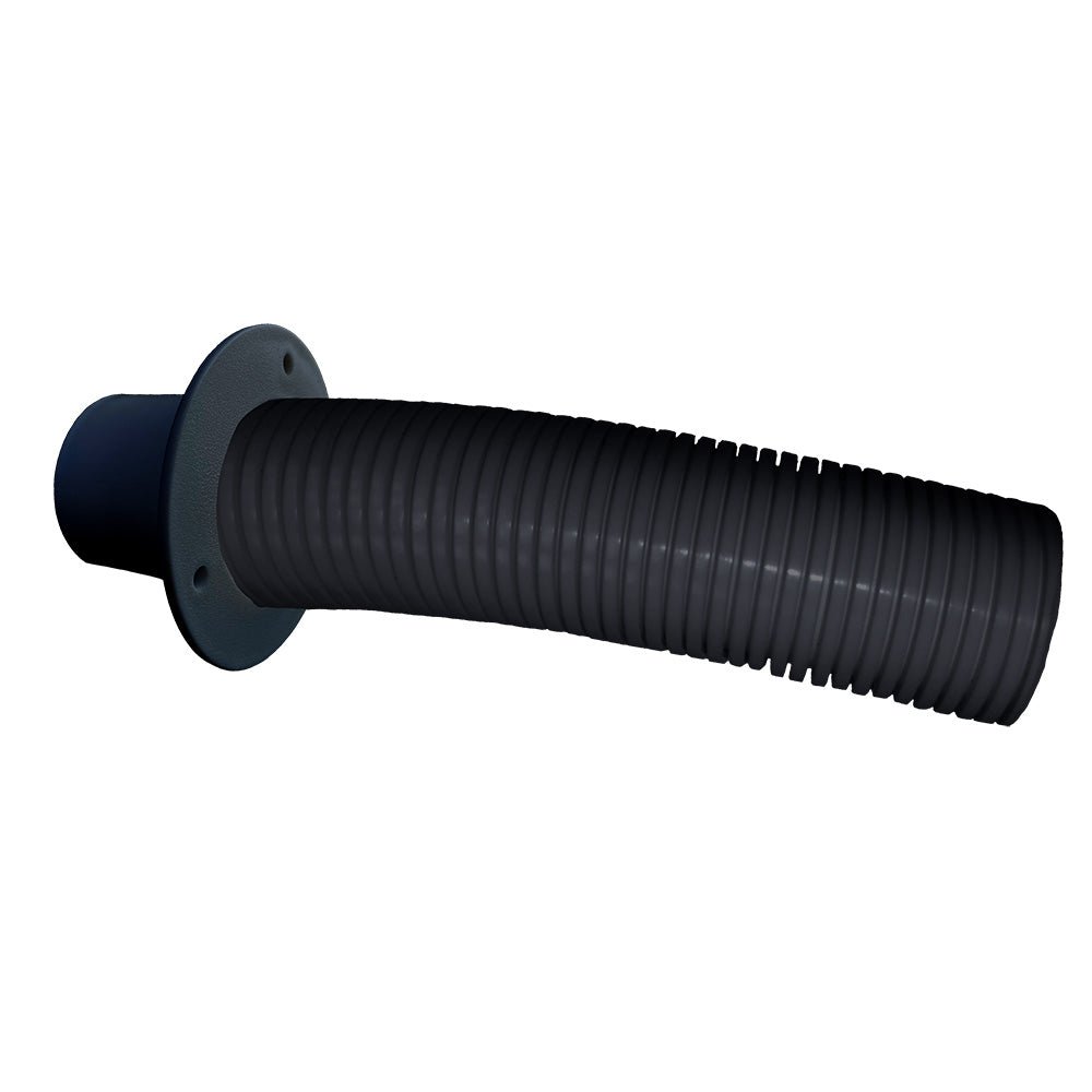 Trident Marine 10 Black Stern Flex Hose w/Transom Flange - Life Raft Professionals