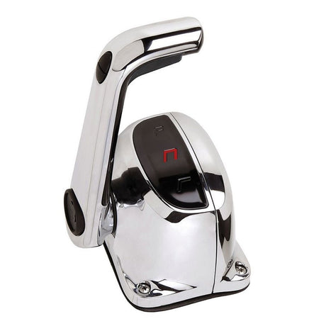 UflexSingle Lever Top Mount Control w/Neutral Lock Trim Switch - Chrome - Life Raft Professionals