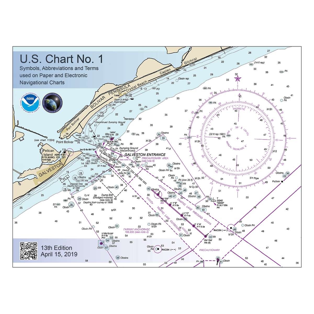 U.S. Chart No. 1: Symbols, Abbreviations and Terms used on Paper and Electronic Navigational Charts, 13th edition - Life Raft Professionals