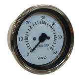 VDO Cockpit Marine 85MM (3-3/8") Sterndrive Tachometer - White Dial/Chrome Bezel [333-15274] - Life Raft Professionals