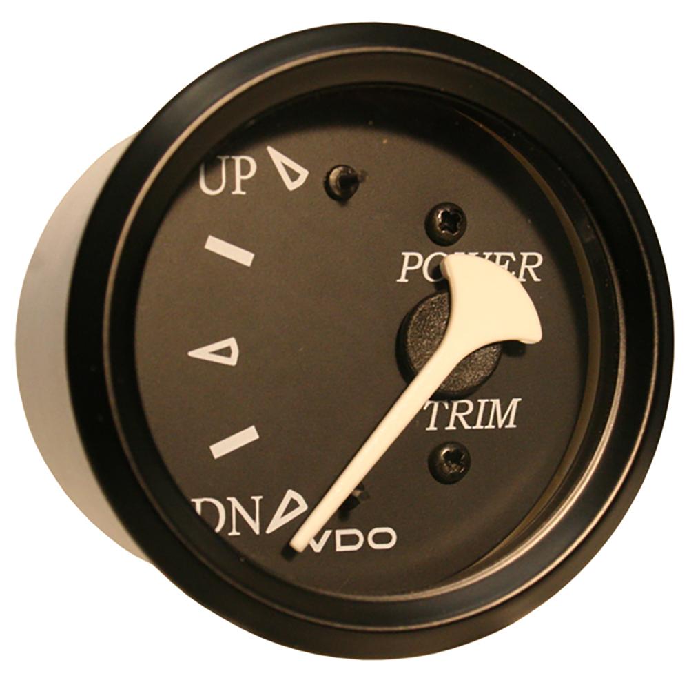 VDO Cockpit Marine Trim Gauge - f/ Mercury/Volvo/Yamaha 2001+ Engines - Black Dial/Bezel [382-11803] - Life Raft Professionals