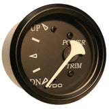 VDO Cockpit Marine Trim Gauge - f/Evinrude and Johnson Engines - Black Dial/Bezel [382-11804] - Life Raft Professionals