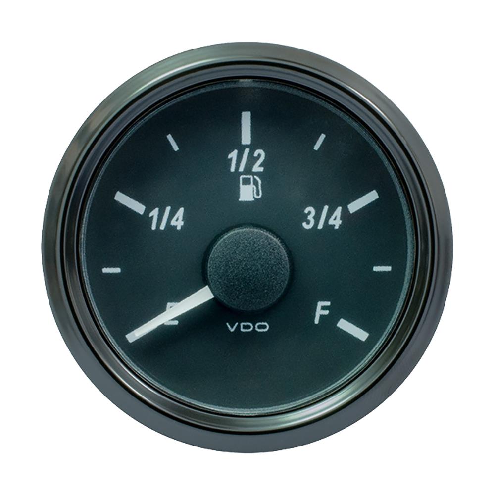 VDO SingleViu 52mm (2-1/16") Fuel Level Gauge - E/F Scale 240-33 Ohm [A2C3833130030] - Life Raft Professionals