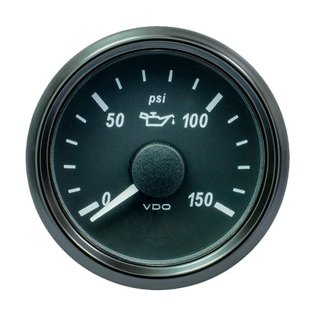 VDO SingleViu 52mm (2-1/16") Oil Pressure Gauge - 150 PSI - 0-180 Ohm [A2C3833300030] - Life Raft Professionals