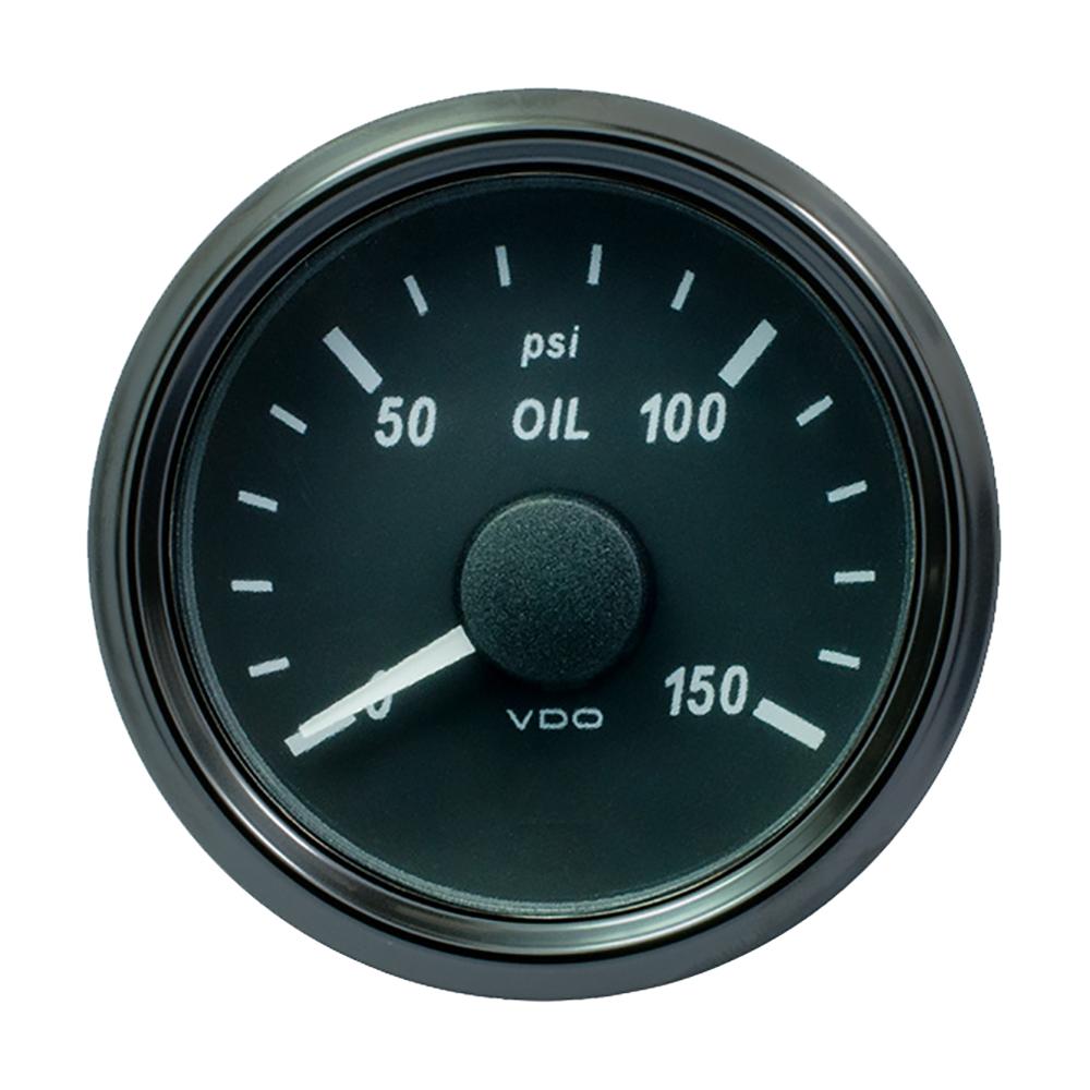 VDO SingleViu 52mm (2-1/16") Oil Pressure Gauge - 150 PSI [A2C3833240030] - Life Raft Professionals