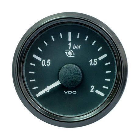 VDO SingleViu 52mm (2-1/16") Turbo Pressure Gauge - 60 PSI - 0-180 Ohm [A2C3833470030] - Life Raft Professionals