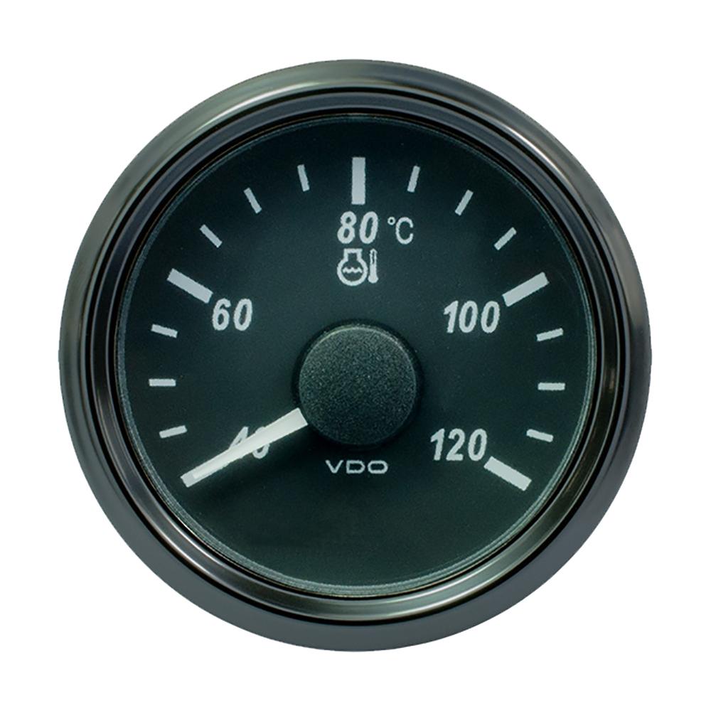 VDO SingleViu 52mm (2-1/16") Water Temp. Gauge - Euro - 120 C - 291-22 ohm [A2C3833330030] - Life Raft Professionals