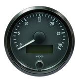 VDO SingleViu 80mm (3-1/8") Speedometer - 30 MPH [A2C3832880030] - Life Raft Professionals